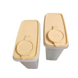 Tupperware Vintage Cereal Keepers set of 2